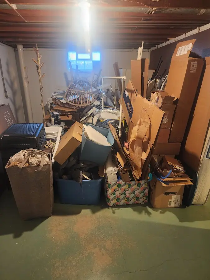 Roll-off dumpster container at job site for Construction Dumpster Rental in Milaca